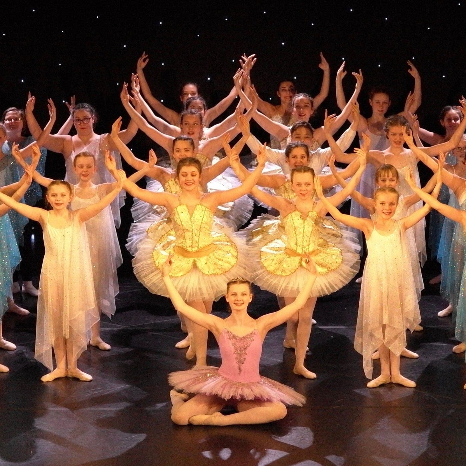 Geraldine Lamb Dance School company on stage